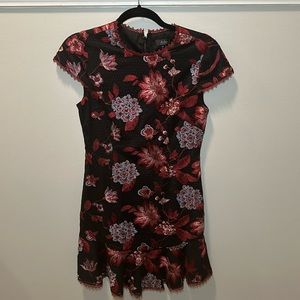 Aidan by Aidan Mattox Embroidered Dress